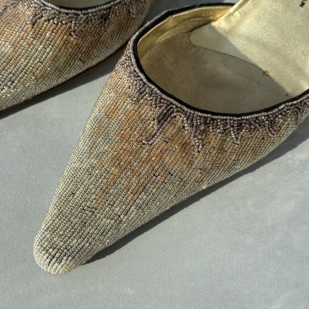 Giuseppe Zanotti Embellished Beaded Kitten Heels - Picture 4 of 15